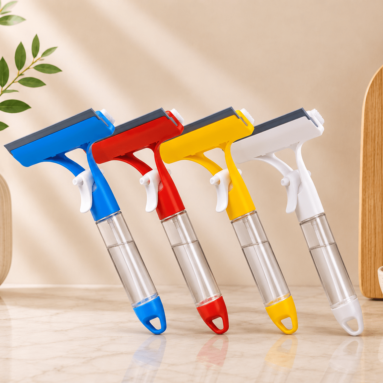 Colorful silicone kitchen window squeegee scraper