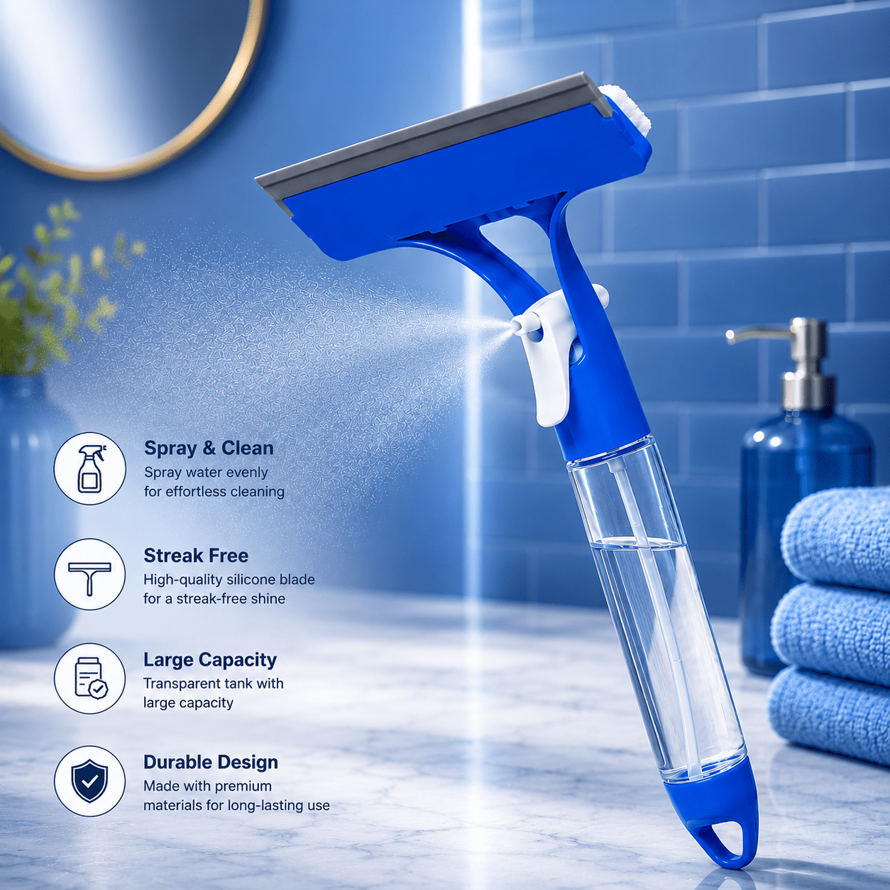 2 in 1 Cleaning Wiper & Sprayer - Smart Home