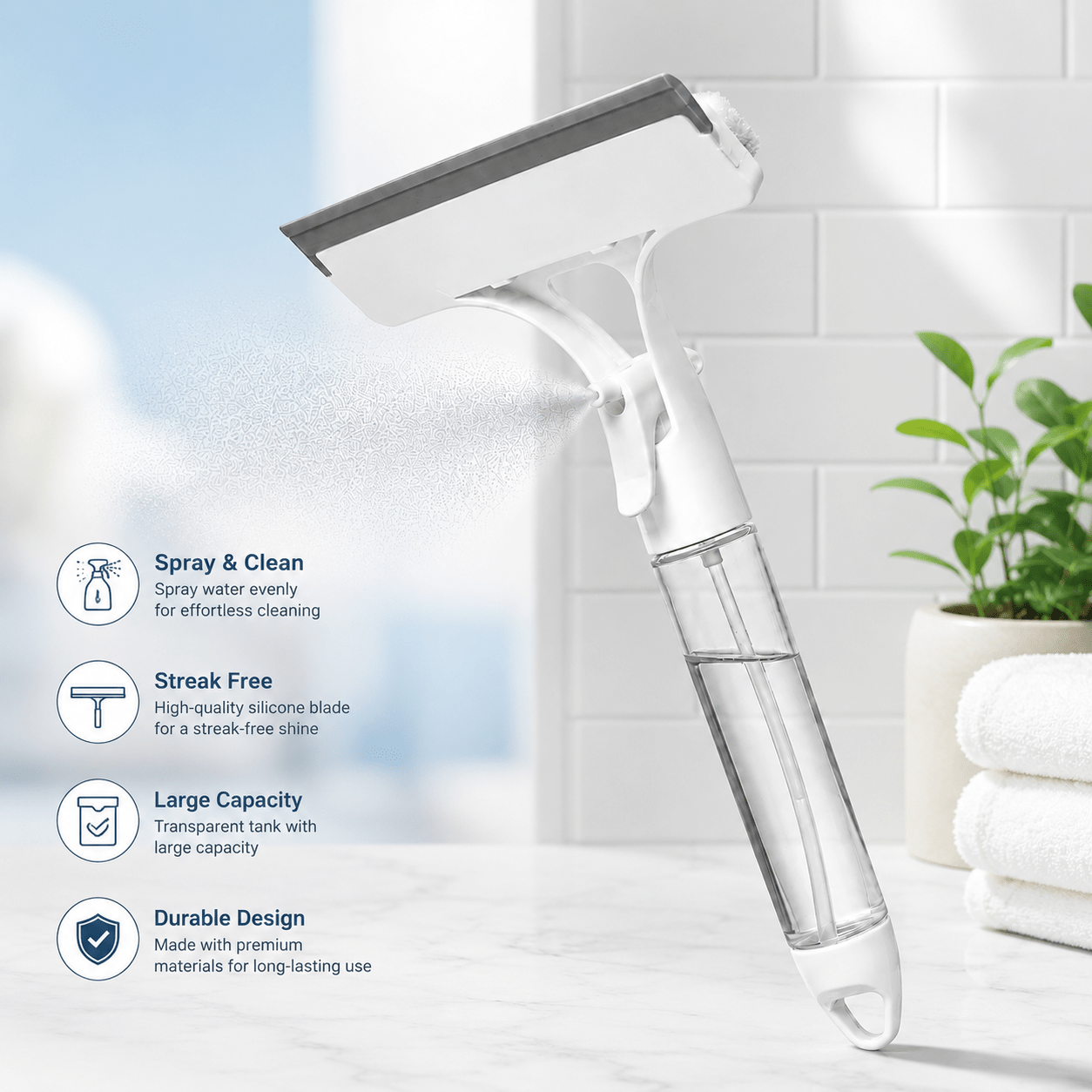 2 in 1 Cleaning Wiper & Sprayer - Smart Home