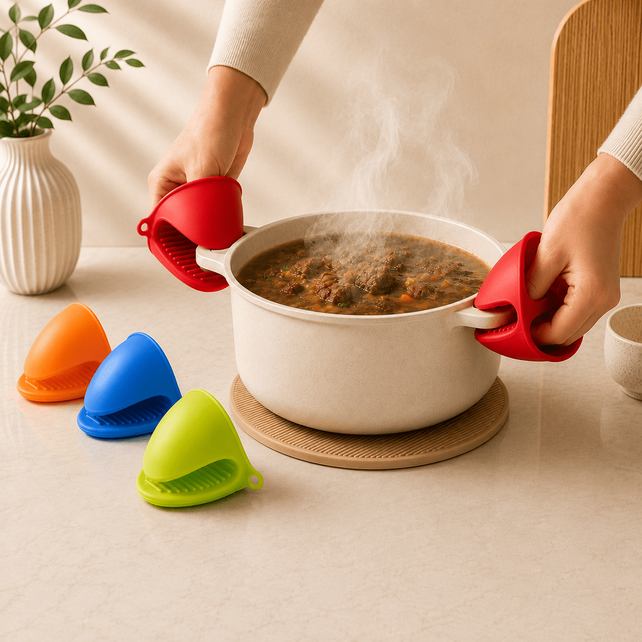 Heat-Resistant Silicone Gloves - Smart Home